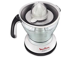 Vitapress Moulinex Citrus Juicer, Double Rotating Cone, 2 Adjustable Pulp Filters, XXL Capacity 1 Litre, Automatic Start/Stop System, Drip Stop System, Compact Storage PC302B10