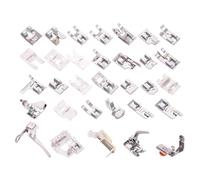 Vitasemcepli 32 Sewing Machine Feet Perfect Accessories Patchwork Sewing on the Foot Compatible with Singer/Baby Lock/Brother/Janome/Elna/New Home/Simplicity Low Shank Machine