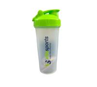VitaSports Protein Shaker with Mixer Ball (600ml) - Leak Proof Screw Lid, Fitness Gym Workout Portable Drink Bottle for Men and Women