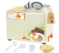 VITASUNHOW Yam Pounding Machine - 3.6L Electric Automatic Pounded Yam & Fufu Maker for African Swallow Food (Amala, Banku) | 550W+230W Dual Motor | Stainless Steel Bowl