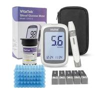 VitaTok Blood Sugar Monitor Blood Glucose Monitors, G-425-2 Blood Sugar Test Kit with 50 Test Strips & 50 Lancets, Diabetes Testing Kit for Home Use (50 Kit)