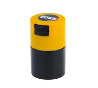 Vitavac - 5g to 20 Grams Airtight Multi-Use Vacuum Seal Portable Storage Container for Dry Goods, Food, and Herbs - Yellow Black