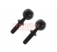 VITAVON HD Steel 18mm Pivot Ball M8x25mm For Arrma Kraton 8S Outcast 8s,Sells As 2pcs - Vitavon Black VITARA330560