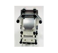 Vitavon Traxxas Sledge Front Rear Bulkhead CNC Aluminium Upgrade Silver VITTRX9529