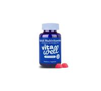 Vitawell Adult Multivitamin Gummies - 120 Raspberry Flavour Gummies (2 Month Supply) | Complex Vitamin D Formula | Chewable Multivitamins for Men & W
