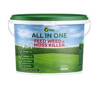 Vitax 4 In 1 Complete Lawn Care Feed Weed And Moss Killer Professional Lawn Fertiliser 300M2 Coverage For Greener Grass