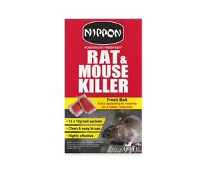 Vitax 5NRFB150 Nippon Rodenticide Fresh Bait 15 X 10G