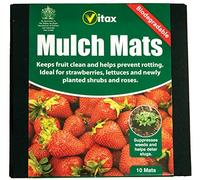 VITAX 6MM1 Biodegradable Mulch Mats, Black, 0.9 x 25.5 x 25.7 cm