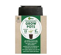 VITAX 6VPGP2 Biodegradable Grow pots Round, Black, 9 x 9 x 15.7 cm