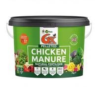 Vitax 6X Natural Pelleted Chicken Fertiliser, Six Times More Nutrients Than Farm Yard Manure, Fully Composted, Weed Free - 7Kg