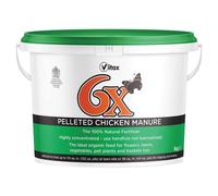Vitax 6X Pelleted Chicken Manure 8KG Tub Plant Food Liquid Feed Nutrients (1 Pack)