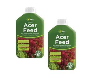 Vitax Acer Liquid Feed Plant Fertiliser For Japanese Maple Trees 1L Pack Of 2