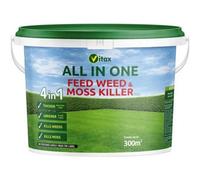Vitax All In One Lawn Feed Weed Moss Killer - 300M² Coverage Tub