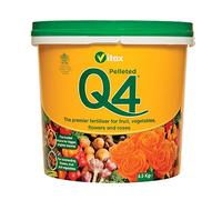 Vitax All Purpose Pelleted Fertilizer For Gardens Q4 4.5kg Per Tub (1 Tub)