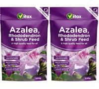 Vitax Azalea, Rhododendron & Shrub Feed - Boosts All Ericaceous Plants - 0.9kg Pouch (Pack of 2)