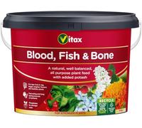 Vitax Blood Fish & Bone Fertiliser 10kg - Natural All-Purpose Plant Feed - Organic-Based Slow Release Nutrients for Flowers, Vegetables, Fruit Trees & Shrubs - General Garden Fertiliser