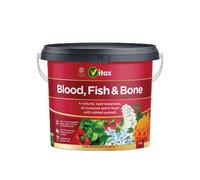 Vitax Blood Fish & Bone Fertiliser 5Kg Tub With Added Potash All Purpose Plant Feed For Strong Growth & Healthy Plants