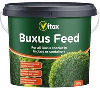 Vitax Buxus Feed 5kg Specialist Fertiliser for Box Hedges and Containers | Specialist feed for Buxus & box hedges providing nutrients extended nitrogen release & support for dense healthy green growth