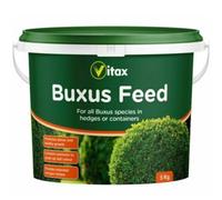 Vitax Buxus Feed 1kg - 5kg Fertiliser for Boxwood, Hedges & Topiary - Promotes Healthy Growth, Rich Green Foliage & Root Strength - Long-Lasting Granules for All Buxus Varieties (5kg)