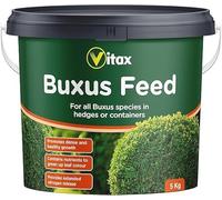 Vitax Buxus Feed - Specialist Fertiliser for Healthy Buxus Growth | Prevents Box Blight, Nutrient Deficiency & Pests | Promotes Vibrant Green Foliage & Strong Root Development (Buxus Feed 5kg Tub)