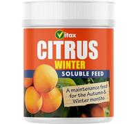Vitax Citrus Winter Feed Soluble Fertiliser for Citrus Plants Prevents Leaf Fall & Discolouration Promotes Healthy Growth in Winter- Ideal for Indoor Use in Greenhouses & Conservatories-200g Tub