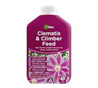 Vitax Clematis and Climber Feed 1L - NPK 3-3-6 Specialist Liquid Fertiliser for Jasmine Honeysuckle and Wisteria - High Potash for Brighter Blooms - 6SF2