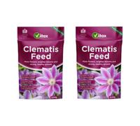 Vitax Clematis Feed 0.9Kg Pack Of 2 Pelleted Fertiliser Rich In Potassium For Strong Growth And Flowering Of Climbing Plants