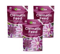 Vitax Clematis Feed 0.9Kg Pack Of 3 Pelleted Fertiliser Rich In Potassium For Strong Growth And Flowering Of Climbing Plants