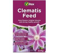 Vitax Clematis Feed 0.9kg | Premium Fertilizer for Climbing Roses, Vines & Honeysuckle | Slow-Release Formula for Strong Roots & Vibrant Blooms | Nutrient Rich Flowering Plant Food 900g