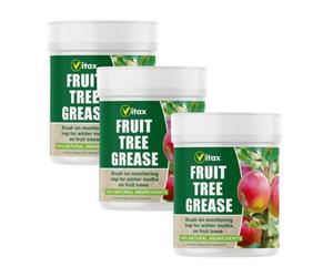Vitax Fruit Tree Grease 3 X 200G Organic Monitoring Trap For Winter Moths Tree Pests Easy Brush On Barrier Protection