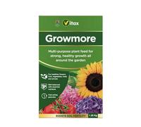Vitax Growmore Fertiliser All Purpose Plant Food Fast Acting For Flowers Vegetables Fruit Lawns 1.25Kg