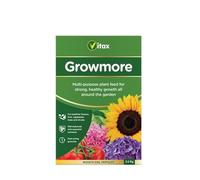 Vitax Growmore, General Purpose Fertiliser, Suitable For Fruit, Veg, Flowers And Lawn, Promotes Heavy Crops, Boosts Growth All Around The Garden (2.5kg)