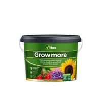 Vitax Growmore, General Purpose Fertiliser, Suitable For Fruit, Veg, Flowers And Lawn, Promotes Heavy Crops, Boosts Growth All Around The Garden (10kg)