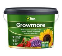 Vitax Growmore, General Purpose Fertiliser, Suitable For Fruit, Veg, Flowers And Lawn, Promotes Heavy Crops, Boosts Growth All Around The Garden-10Kg