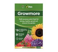 Vitax Growmore, General Purpose Fertiliser, Suitable For Fruit, Veg, Flowers And Lawn, Promotes Heavy Crops, Boosts Growth All Around The Garden- 1.25Kg