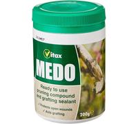 Vitax Medo Pruning Compound And Grafting Sealant Protects Wounds Forms Elastic Waterproof Seal Easy Brush Application 200G