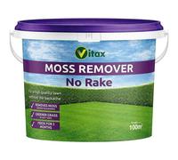 Vitax Moss Remover No Rake Greener Grass Feed Coverage Container 100m2