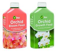 Vitax Orchid Bloom Feed & Orchid Growth Feed Set Of 2 Liquid Plant Food For Bigger & Better Flowers500ml