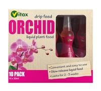 Vitax Drip Feed Orchid Mini Bottles – Houseplant Care – Pack of 10 x 30ml