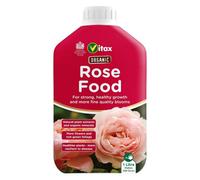 Vitax Organic Liquid Rose Food - 1 Litre Concentrated High Potash Fertiliser For Brighter Blooms