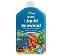 Vitax Organic Liquid Seaweed 1 Litre - Concentrated Plant Growth Stimulant For Flowers, Fruit & Vegetables