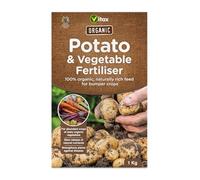 Vitax Organic Potato And Vegetable Fertiliser, Specialist Nutritional Mix, For Bigger Crops Of Home Grown Potatoes & Vegetables Slow Release- 1Kg