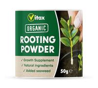 Vitax Organic Rooting Powder, Root Growth Supplement, Natural Ingredients, Added Seaweed, Great for Cuttings, Suitable For Flowers, Edibles, Soft, Medium & Hardwood Cuttings - 50 g