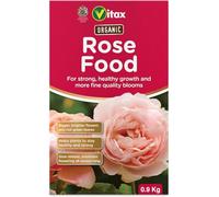 Vitax Organic Rose Food 0.9kg | Traditional Slow-Release Fertiliser with Magnesium | Enriched with Poultry Manure & Potash for Abundant Blooms | 100% Organic Soil Improver for New & Established Roses