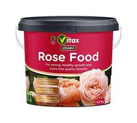 Vitax Organic Rose Food, Specially Tailored Nutrient Mix, Slow Release, 100% Organic, For Healthy Leaves And Bigger Blooms Of Flowers- 4.5Kg