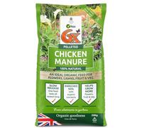 Vitax Pelleted Chicken Manure Fertiliser Organic, Slow-Release Nutrients for Vegetables, Flowers, Fruit & Lawns - Natural Soil Conditioner & Plant Booster - 100% Eco-Friendly Garden Feed (20kg)