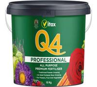 Vitax Q4 Fertiliser for Professional Gardeners & Vegetable Growers - High-Performance Plant Food to Increase Yields, Promote Healthy Growth for Vegetables, Flowers, Lawns, and Gardens (Q4 10Kg)