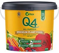 Vitax Q4 All Purpose Plant Food - Balanced Fertiliser for Flowers, Fruit, Vegetables & Shrubs - Promotes Strong Growth & Rich Blooms - Professional Grade Garden Feed (4.5kg)