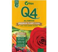 Vitax Q4 All Purpose Plant Food, Fertiliser Enriched With Organic Nutrients, More Flowers, Bigger Yields, Slow Release - 0.9 Kg