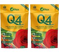 Vitax Q4 Pelleted All Purpose Premium Plant Food Pouch (0.9kg) x 2